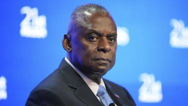 El secretario de Defensa de Estados Unidos, Lloyd Austin, durante la cumbre Shangri-La Dialogue, en el hotel Shangri-La, en Singapur, el 1 de junio de 2024.&nbsp;