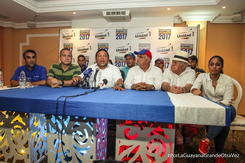 El candidato opositor por el estado Bolívar, Andrés Velásquez.&nbsp;