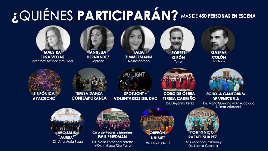 Organizaciones y artistas que forman parte de “La Novena de Beethoven, suena la humanidad”.