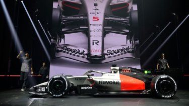 Presentación oficial del monoplaza de la escudería alemana Audi rumbo a su primera temporada en la Fórmula 1, el 20 de enero de 2026.