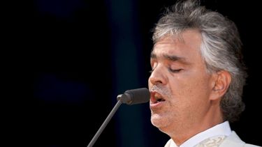 El tenor italiano&nbsp; Andrea Bocelli .