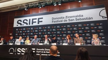 Rueda de prensa de la película argentina La Práctica en el Festival de San Sebastián.