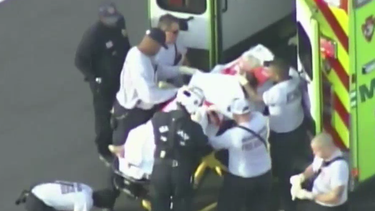 Los bomberos trasladaron a la mujer hasta el hospital ante la gravedad de sus quemaduras.&nbsp;