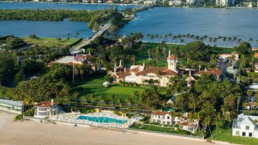Vista aérea de Mar-a-Lago, la Casa Blanca de invierno de Donald Trump en en condado Palm Beach, Florida.