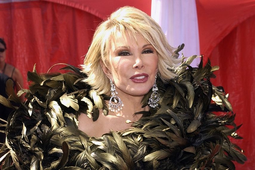 La fallecida comediante Joan Rivers. (AP). 