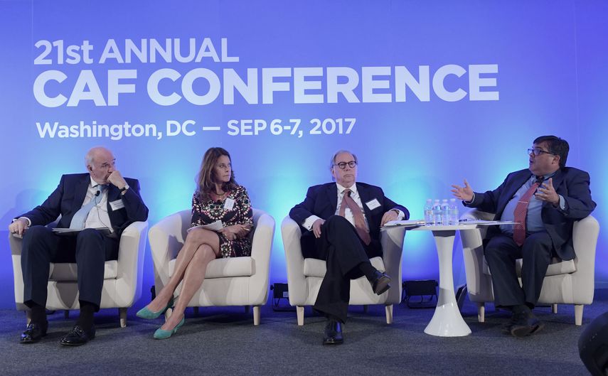Conferencia anual de la CAF-Banco de Desarrollo de Latinoamérica, que se inició en Washington.