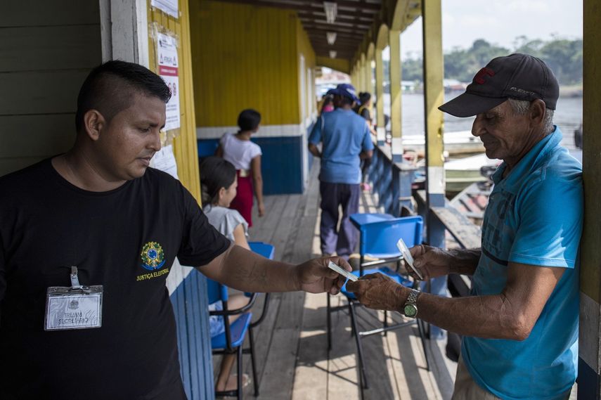 Los brasileños votaron en tranquilidad.&nbsp;