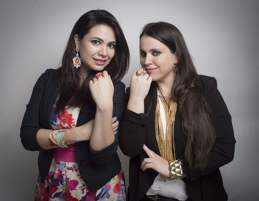 Las diseñadoras venezolanas, fundadoras de la línea de accesorios Attlasis. (JJ BLANCO H.)