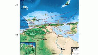 La zona de mayor actividad sísmica en&nbsp;el&nbsp;país corresponde a una franja de unos 100 km de ancho, definida a lo largo de los sistemas montañosos de Los Andes, la Cordillera Central y la Cordillera Oriental.