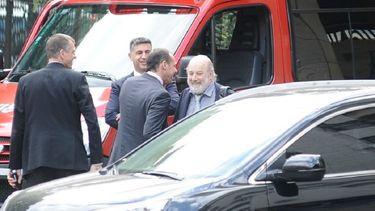 Claudio Bonadio, magistrado federal,&nbsp;retirándose de los Tribunales.