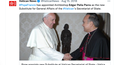 El papa Francisco junto a Monseñor Edgar Peña Parra.&nbsp;