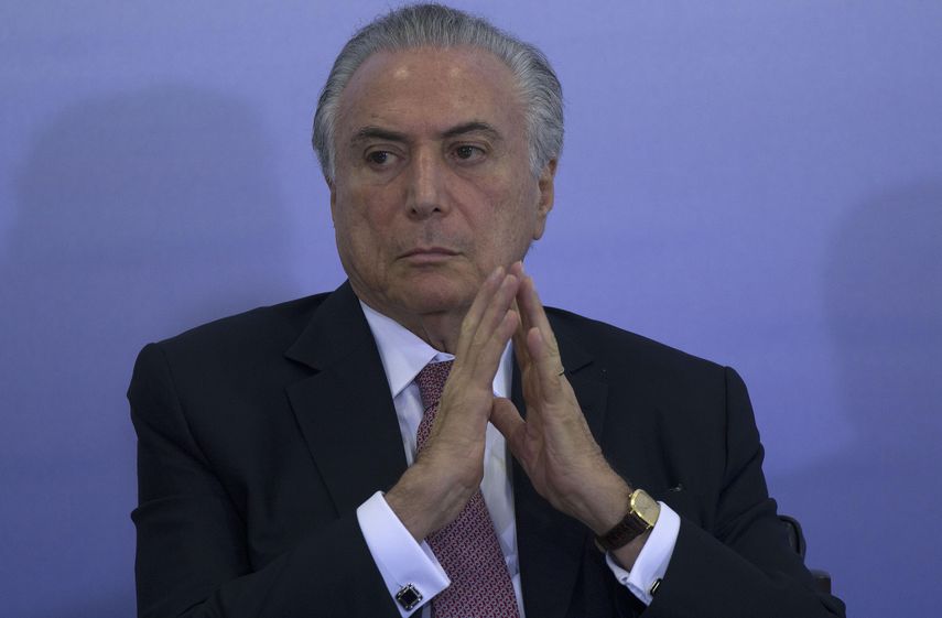Las sospechas en torno a Temer ha surgido sobre la base de unos testimonios prestados a la Justicia por 77 exdirectivos del grupo Odebrecht sobre la corrupcion con Petrobras