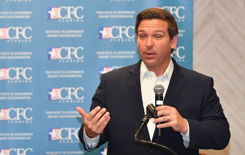 Ron DeSantis, gobernador del estado de la Florida.