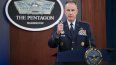 El portavoz del Pentágono, el general de brigada de la Fuerza Aérea Patrick Ryder, durante una conferencia de prensa, el martes 17 de enero de 2023, en Washington. 