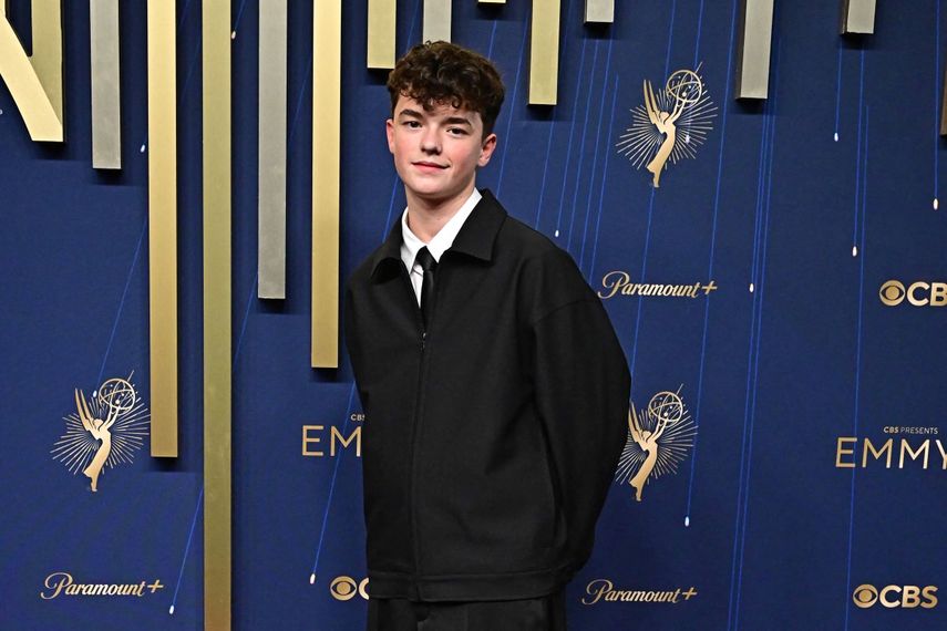 El actor inglés Owen Cooper llega a la 77.ª edición de los Premios Primetime Emmy en el Teatro Peacock de LA Live en Los Ángeles el 14 de septiembre de 2025