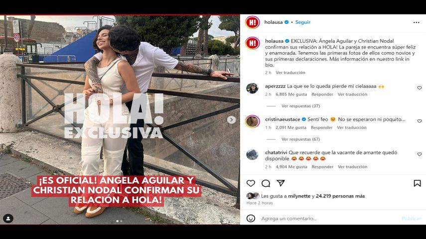 Christian Nodal Y Ángela Aguilar Confirman Noviazgo