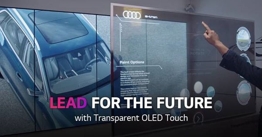   Nueva pantalla táctil transparente de LG, Transparent OLED Touch. TRONICS