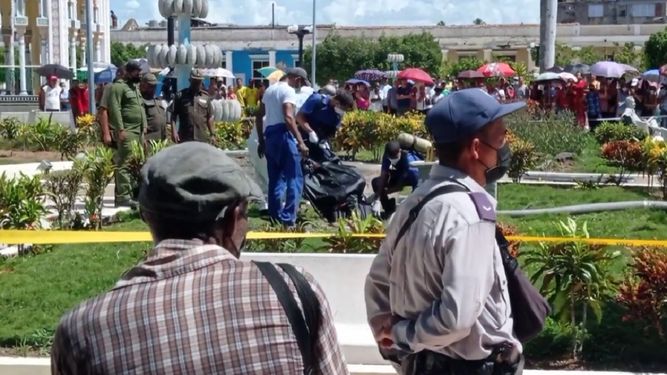 Extraen cadáver de una cisterna en parque del oriente cubano