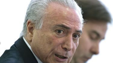 Michel Temer, presidente de Brasil.