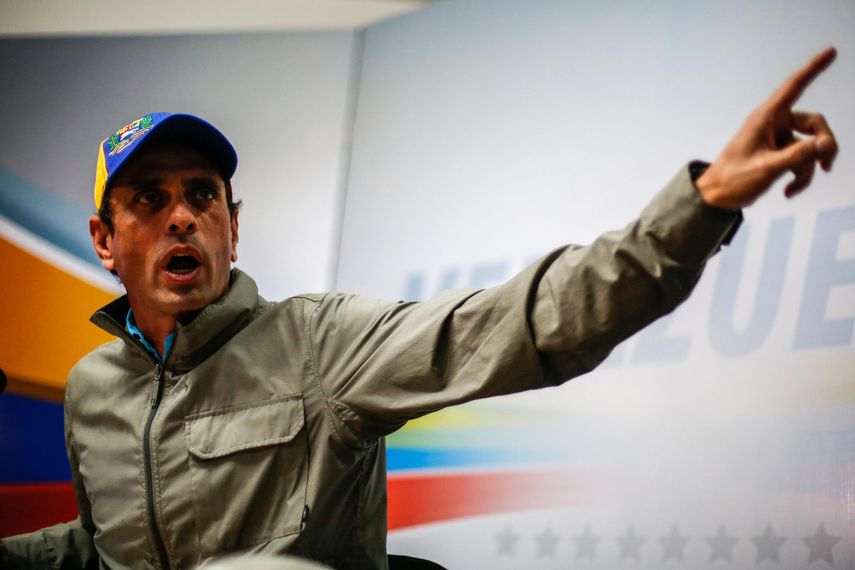 Henrique Capriles, líder opositor venezolano y gobernador del céntrico estado Miranda.