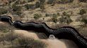 Vista aérea de una sección del muro fronterizo de EEUU con México. Vista aérea de una sección del muro fronterizo de EEUU con México.