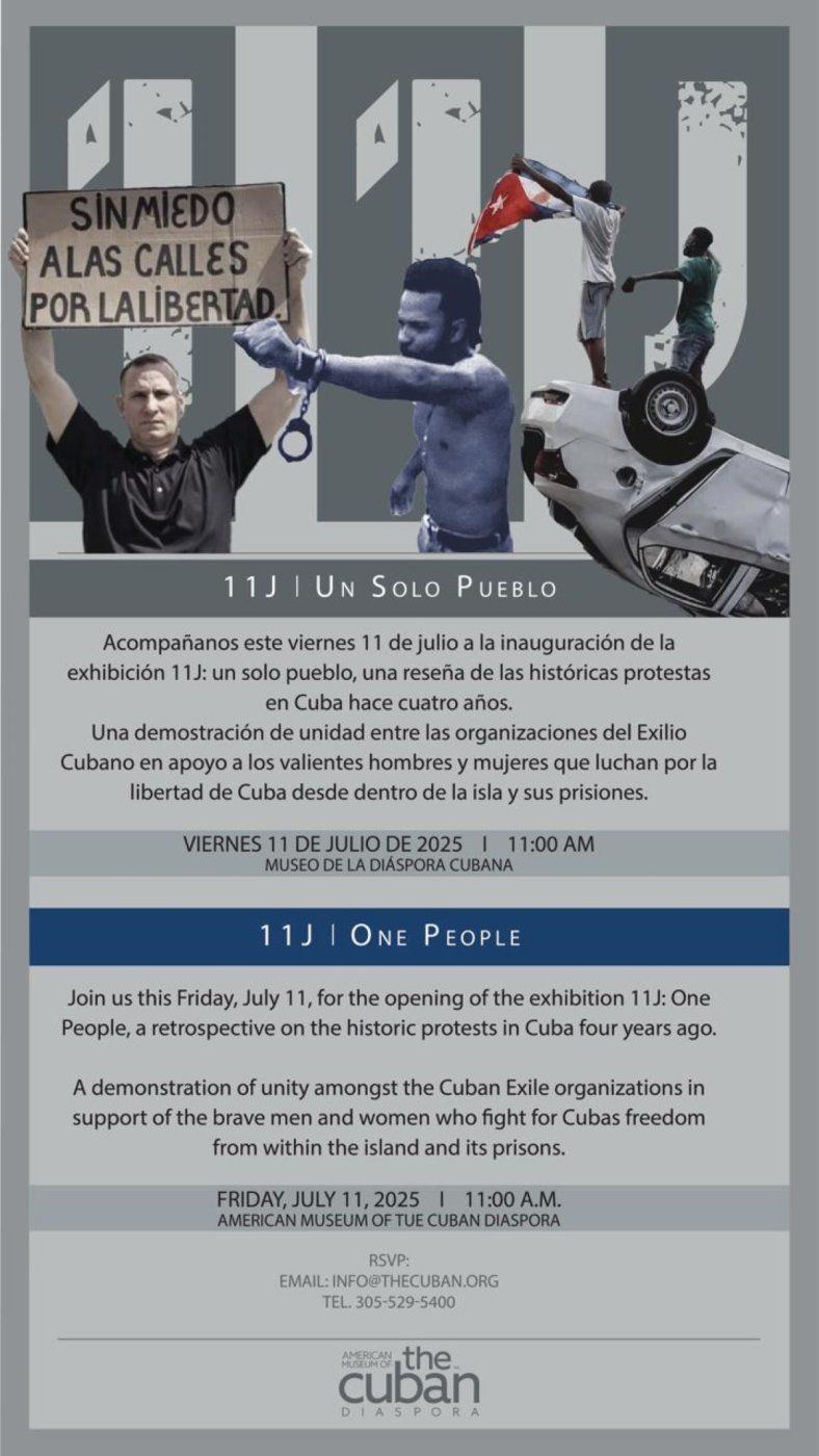 11J | Un Solo Pueblo: Conmemorando la Valentía y la Unidad del Pueblo Cubano