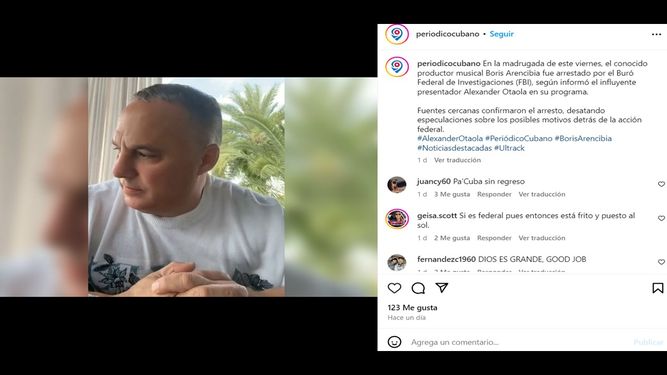 El empresario y productor musical cubano, radicado en Miami, Boris Arencibia.