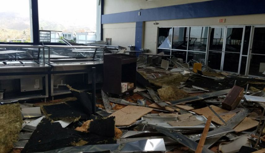 Los huracanes Irma y María azotaron a Puerto Rico dejando destrucción a su paso. Así quedó la Academia de Policía en Gurabo, Puerto Rico.