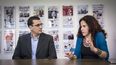 Los opositores cubanos Antonio Rodiles y Ailer María González, durante su visita a DIARIO LAS AMÉRICAS.