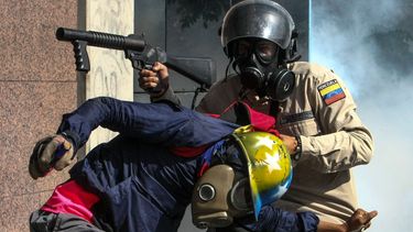 La oposición venezolana acusó de la violencia a los funcionarios de seguridad del Estado.