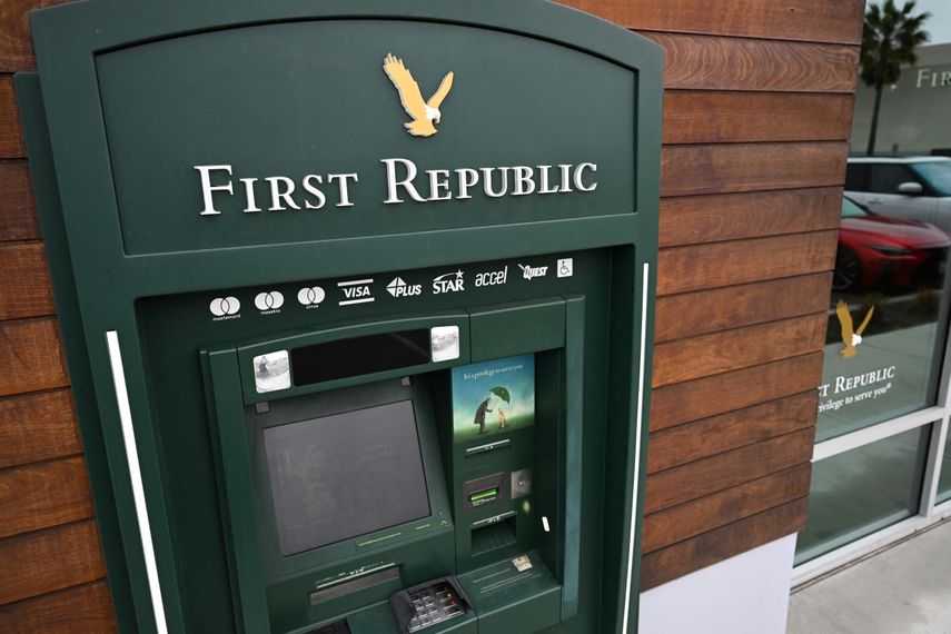 Imagen de un cajero automático del First Republic Bank.