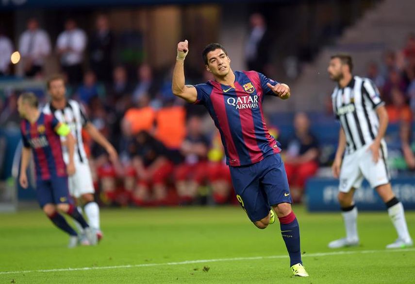 Suárez marcó uno de los goles del equipo barcelonista