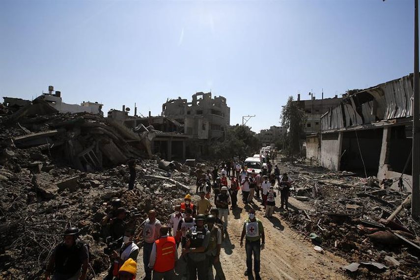 23 palestinos murieron hoy mientras que otros 230 resultaron heridos. Foto: EFE