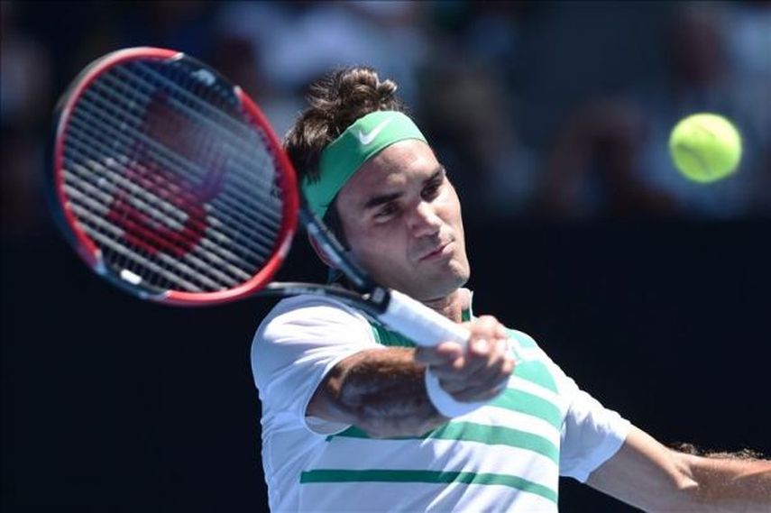 Federer solo se vio inquietado por Dolgopolov en el segundo set. (EFE)