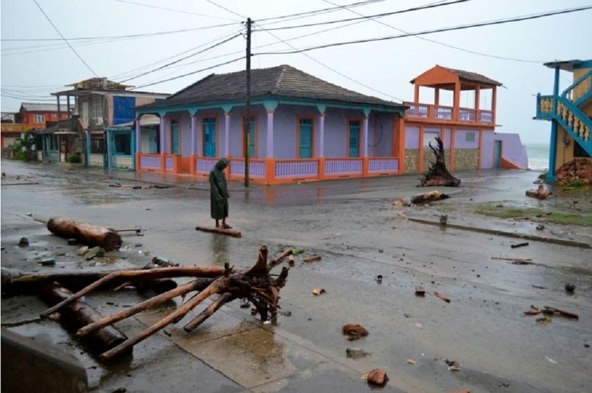 Destrozos del huracán Irma en Baracoa, 8 de septiembre de 2017.&nbsp;