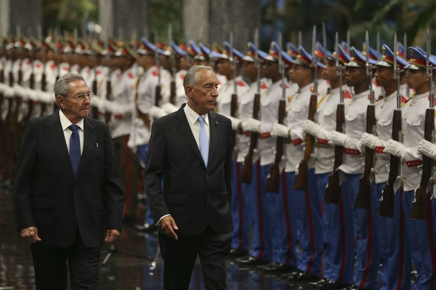 Marcelo Rebelo de Sousa y Raul Castro