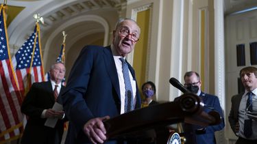 El líder de la mayoría demócrata en el Senado, el demócrata Chuck Schumer. &nbsp;