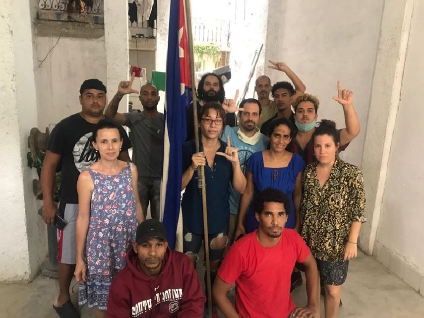 &nbsp;Sede del Movimiento opositor San Isidro, donde se realiza la huelga de hambre por el arresto de uno de sus integrantes.