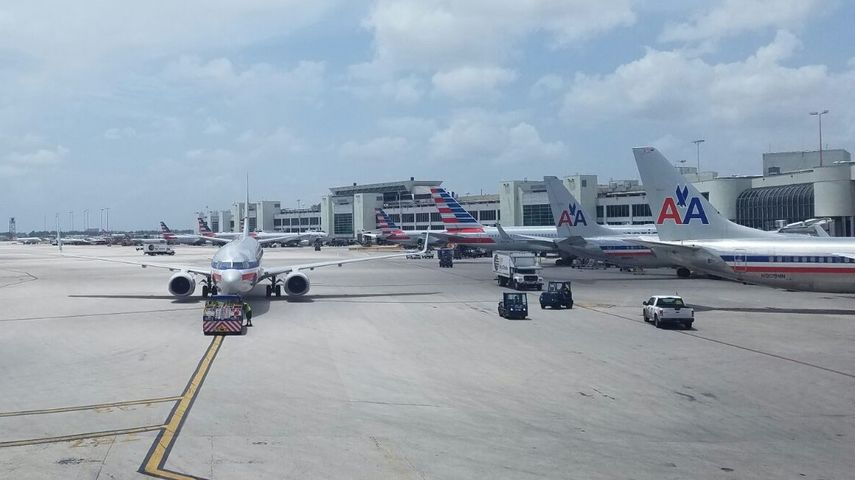 Aeropuerto de Miami.&nbsp;