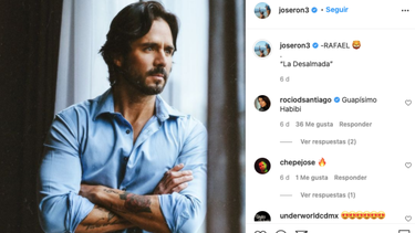 José Ron en la piel de su próximo personaje.