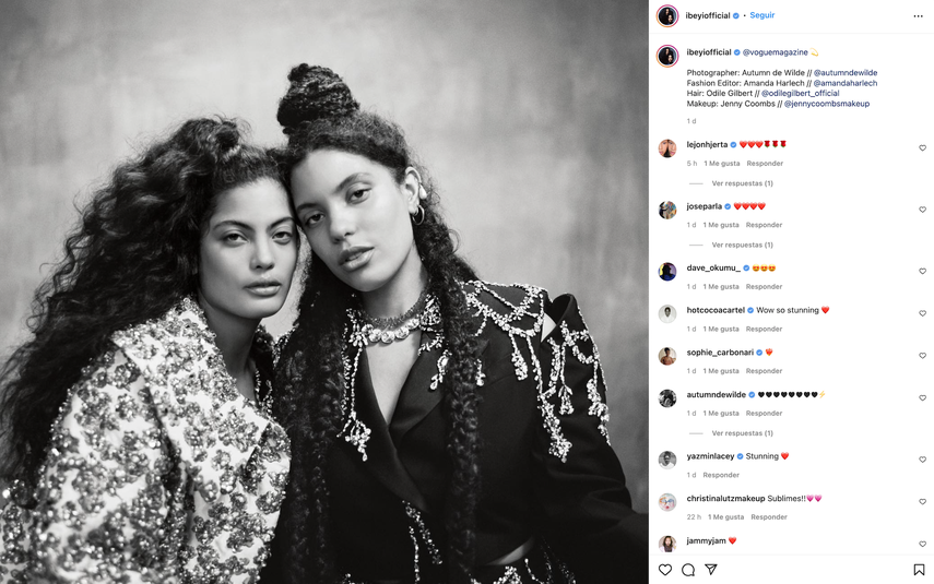 Las gemelas franco-cubanas Ibeyi posan para Vogue.&nbsp;