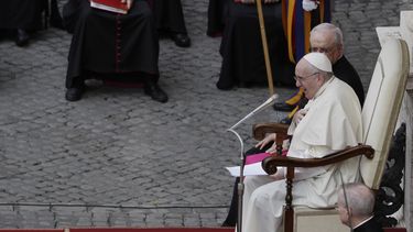 El papa Francisco durante la audiencia general semanal en el Vaticano.&nbsp; &nbsp; &nbsp;