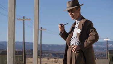 Cillian Murphy en una escena de Oppenheimer.&nbsp;La película de Christopher Nolan encabeza nominaciones al Óscar 2024.