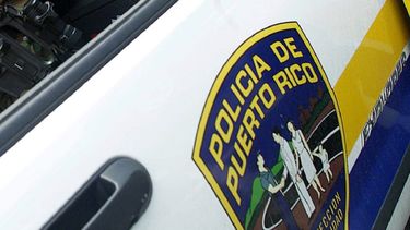 Vista del logo de la Policía de Puerto Rico en un auto.