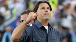 Mauricio Pochettino, entrenador de Estados Unidos, celebra la victoria tras el partido de dieciseisavos de final de la Copa Mundial de la FIFA 2026 entre Estados Unidos y Bosnia y Herzegovina en el Estadio de la Bahía de San Francisco el 1 de julio de 2026 en Santa Clara, California