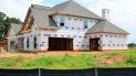 Una casa nueva en fase de construcción en Estados Unidos. Una casa nueva en fase de construcción en Estados Unidos.
