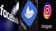 Esta combinación de fotos muestra los logos de plataformas de medios sociales, desde la izquierda, Facebook, Twitter e Instagram.&nbsp;