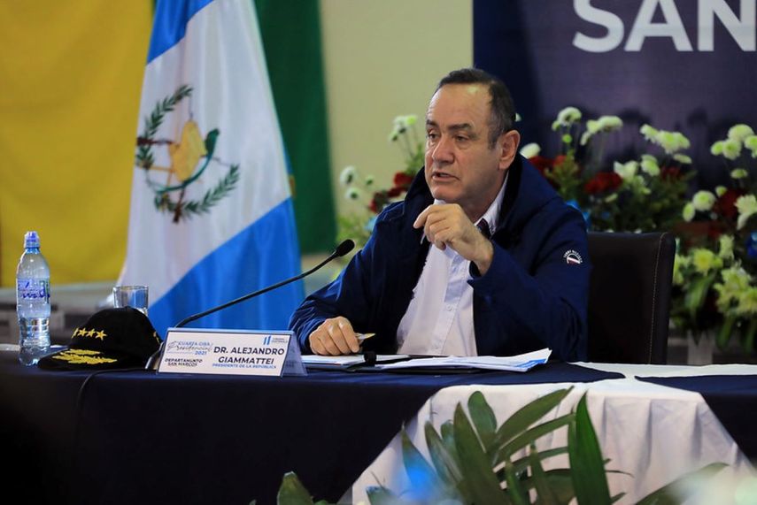 El presidente de Guatemala, Alejandro Giammattei.