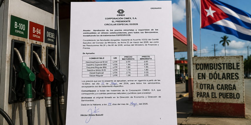 La circular especial 03/2026, firmada presuntamente por el presidente de CIMEX S.A, Héctor Oroza Busutil, entró en vigor el 15 de mayo.