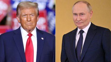 El presidente electo de Estados Unidos Donald Trump y el presidente de Rusia Vladimir Putin.